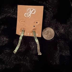 Plunder Gold Mesh Dangle Earrings